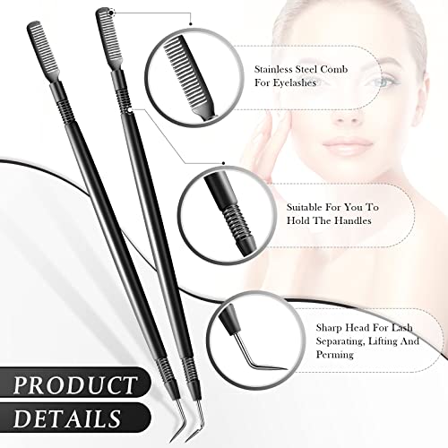 Chumia Black 2-Pack Lash Comb & Separator Tool for Eyelash Lift & Extension