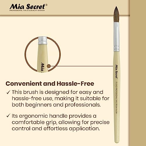Mia Secret Studio Professional Acrylic Nail Brush (10 OR) – Multiuse, High-Quality