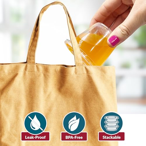 Reli. 5.5 oz Disposable Condiment Containers with Lids - 100 Sets