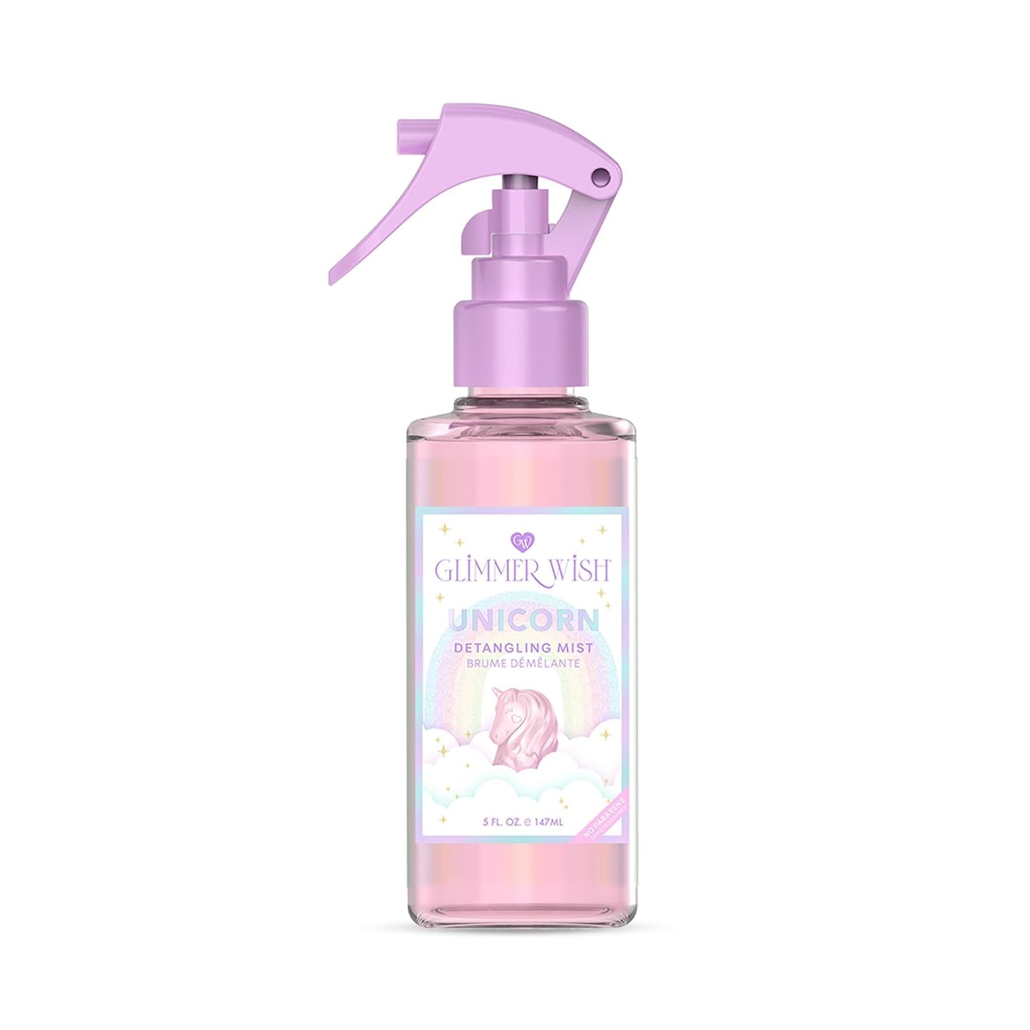 Unicorn Hair Detangler Spray - Tangle-Free Leave-In Conditioner for Kids & Women, 5 fl oz | Moisturizing Mist