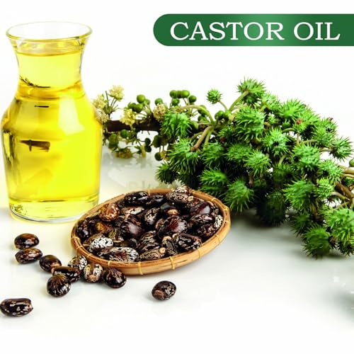Aceite de Ricino Orgánico Puro para Cabello, Pestañas y Cejas - 60ml, 1 Botella (Variation 1) - Negro Prensado en Frío