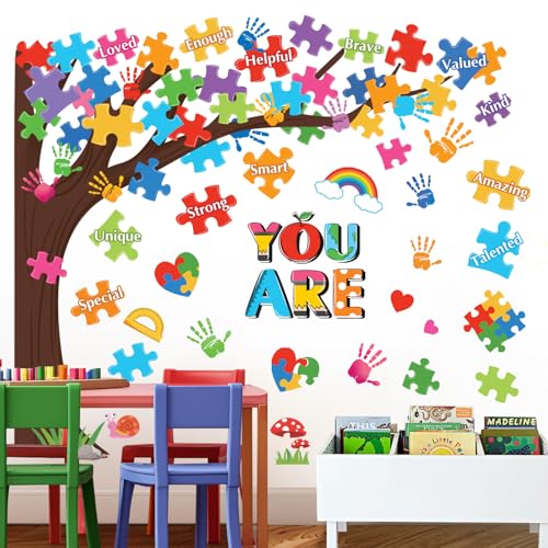 Decalmile Reading Corner Tree Wall Decals for Kids' Rooms