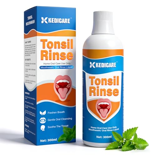 Alcohol-Free Tonsil Mouthwash for Deep Oral Care, 300ML