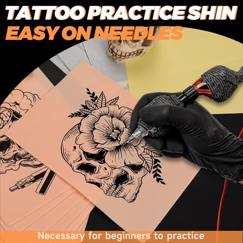 20Pcs Tattoo Practice Skin Kit with Stencil Paper for Artists