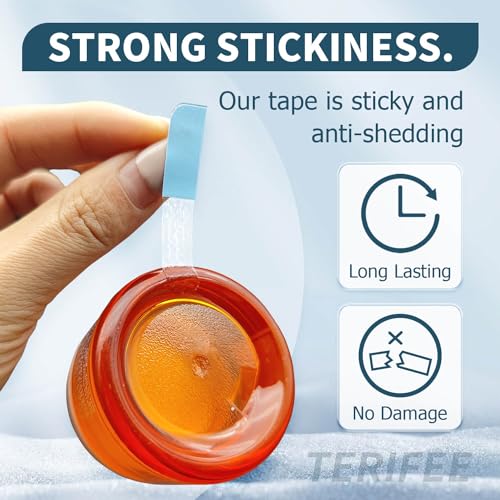 180PCS Double Sided Hair Extension Tape - 1.57 x 0.31 Inch Blue