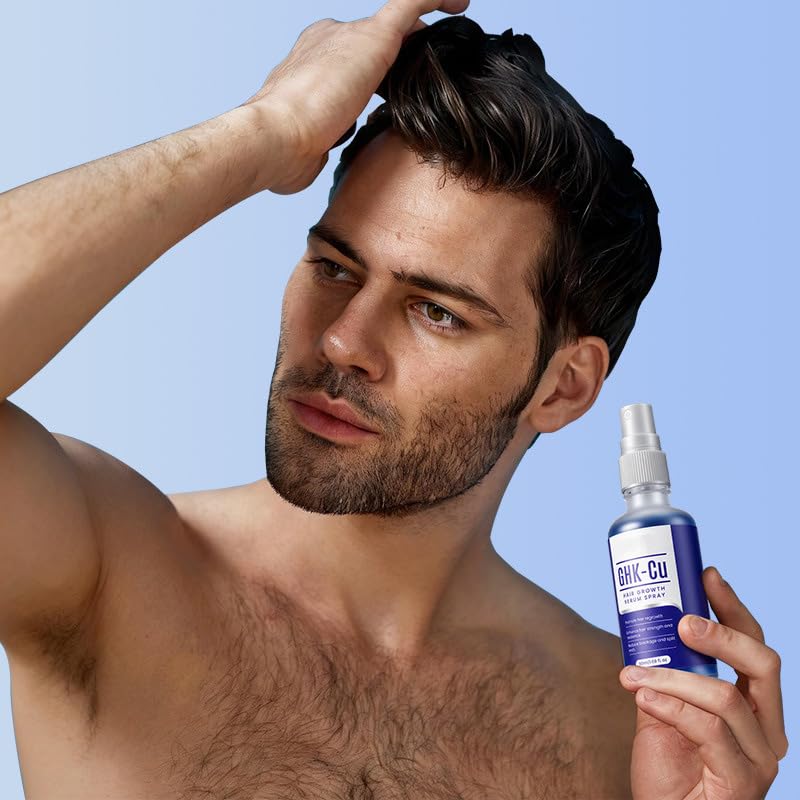 GHK-Cu Copper Peptide Serum for Thinning Hair - Hydrating Scalp Treatment for Men & Women | 1.69 Fl Oz