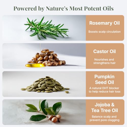 Organic Rosemary Oil for Hair Growth - 4oz Nourishing Formula