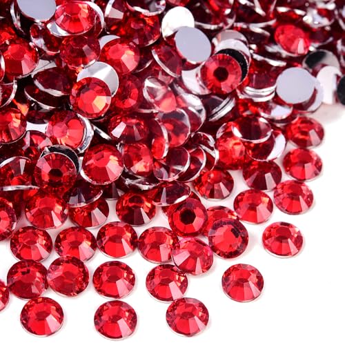 BLINGINBOX Siam 6mm Flatback Resin Rhinestones 5000pcs for Crafts & Nail Art