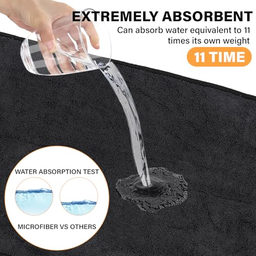 Microfiber Cleaning Towels - 5 Pack Streak-Free Window & Car Cloths