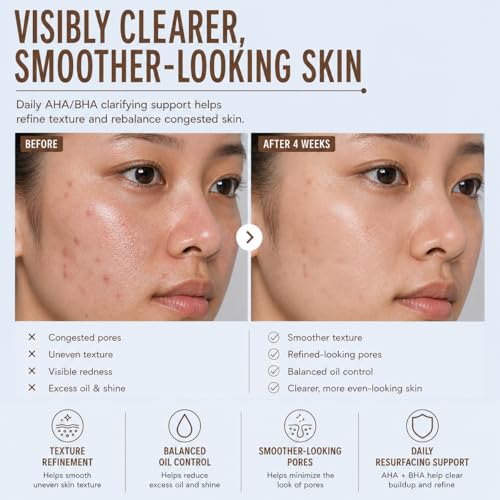 Pixi Clarity Tonic 3.4 Fl Oz - AHA & BHA Salicylic Acid Pore Minimizer
