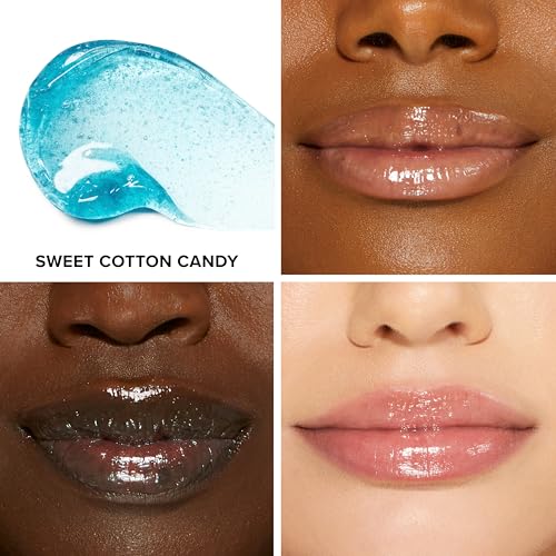 Too Faced Kissing Jelly Lip Oil Gloss - Sweet Cotton Candy | Hydrating & High-Shine