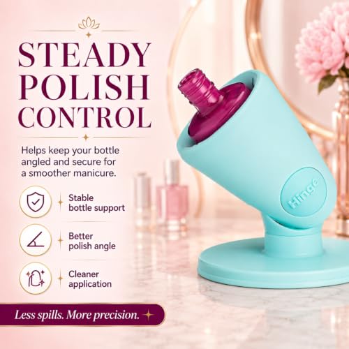 Tweexy Hinge Nail Polish Holder - Zen Green Anti-Spill Stand