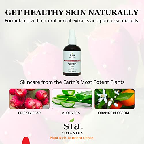 Sia Botanics Rejuvenating Face Toner Mist, 118ml Natural Desert Botanical