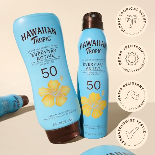 Hawaiian Tropic Everyday Active SPF 50 Sunscreen Lotion - 8 Fl Oz