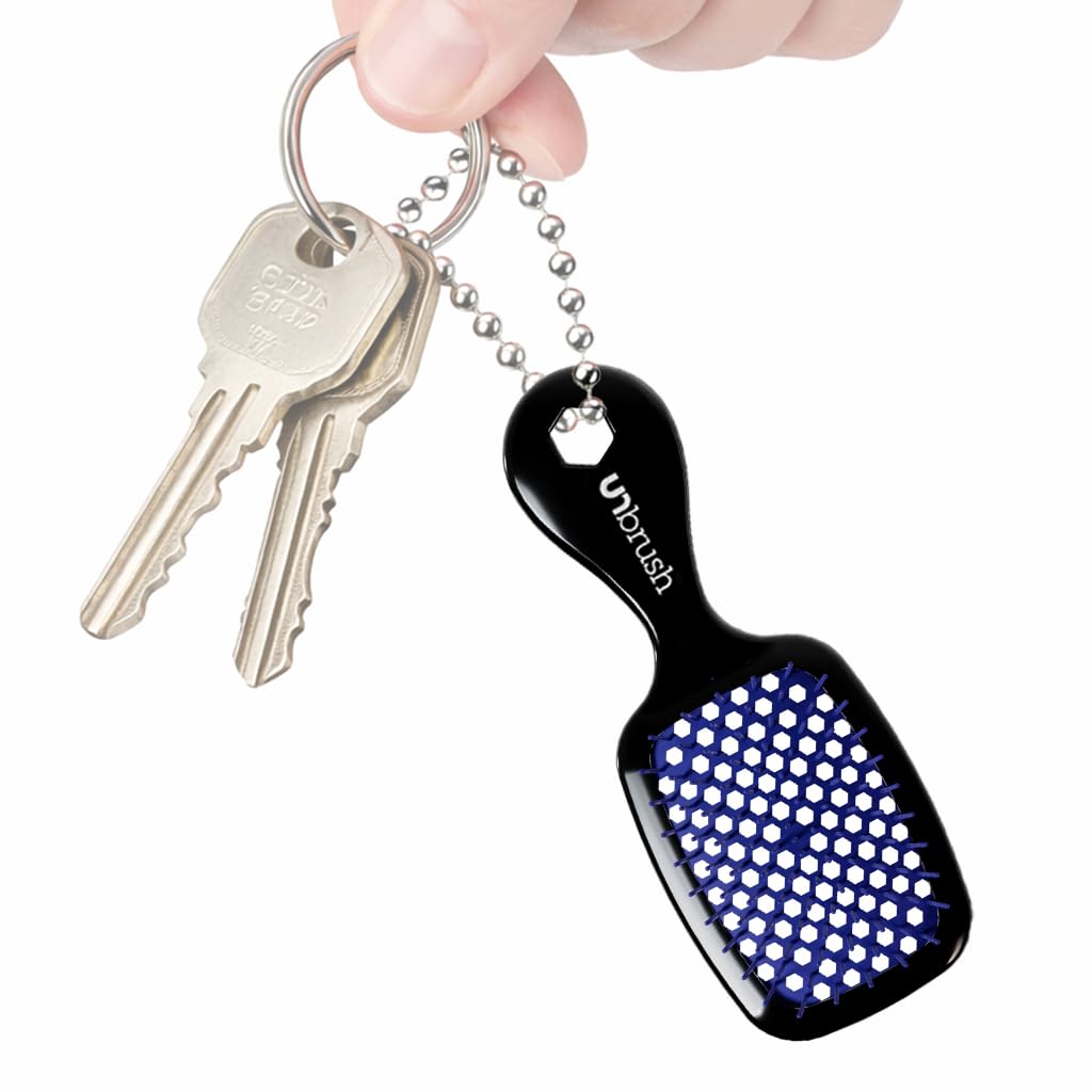 Mini Hair Brush Keychain - FHI Heat Collectible Charm for Bags & Keys | Perfect Accessory for Beauty Lovers