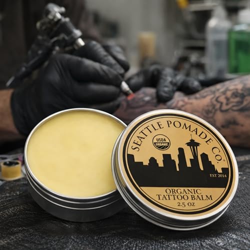 Seattle Pomade Co. Organic Tattoo Balm - Natural Healing Cream (2.5 oz)