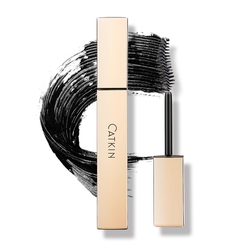 CATKIN Lash Lengthening Mascara - Volumizing, Clump-Free, Waterproof | Very Black, 7.5g for Dramatic Lashes