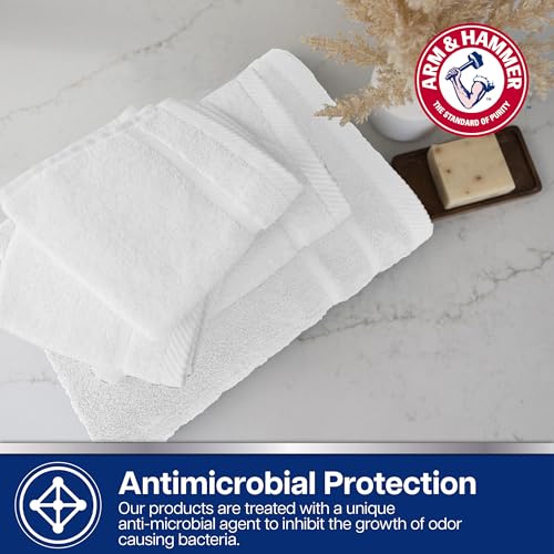 Arm & Hammer Super Soft Washcloths - 6 Pack, White for Sensitive Skin
