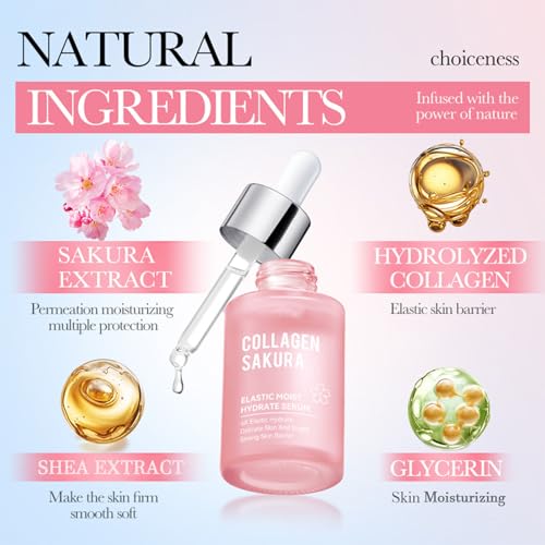LOTIZUO 11-Piece Cherry Blossom Skincare Set for Hydrating & Anti-Aging