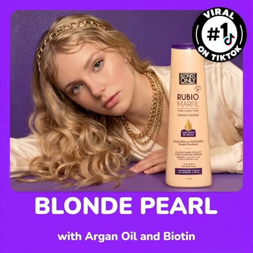 Blondz Only Blonde Pearl Purple Toning Shampoo with Argan Oil - 11.8 Fl Oz