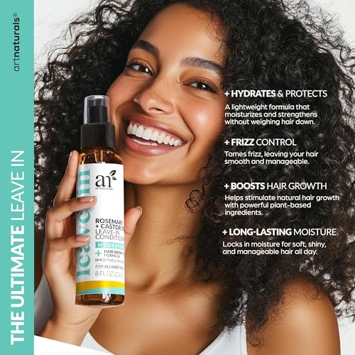 Artnaturals Rosemary & Castor Leave-In Conditioner 8 fl oz, 2 Pack