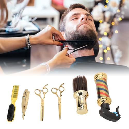Professional Hair Cutting Scissors Set with Thinning Scissors & Accessories