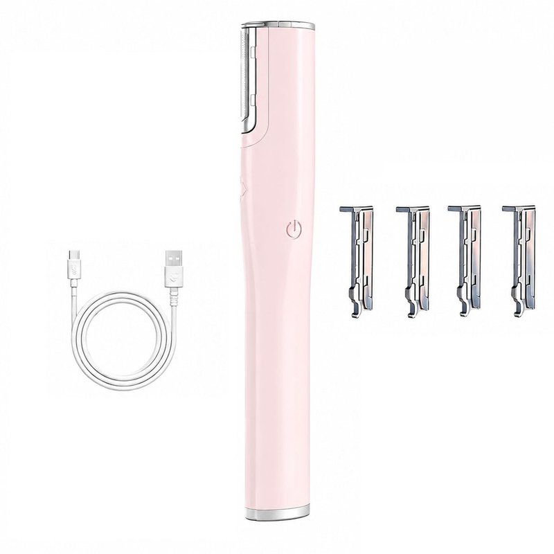FAYUNDRA Dermaplaning Tool for Face Women with 4 Refill Blades, Rechargeable Face Dermaplaning Tool, Facial Hair & Dead Skin Removal(Pink)
