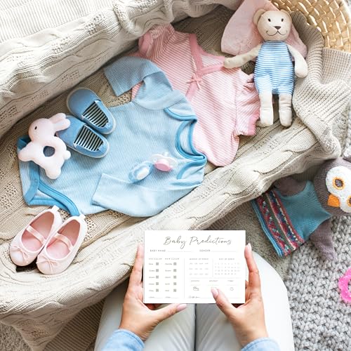 ISOVF Baby Shower Predictions and Advice Cards - 25 Pack, 5" x 7"