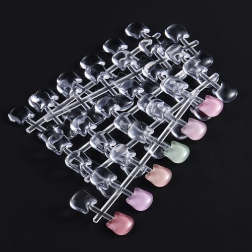120PCS Cat-Shaped Nail Polish Swatch Dots for Color Display