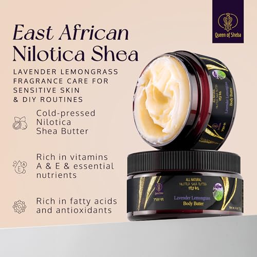 Queen of Shea Raw Organic East African Nilotica Shea Butter - 4 oz
