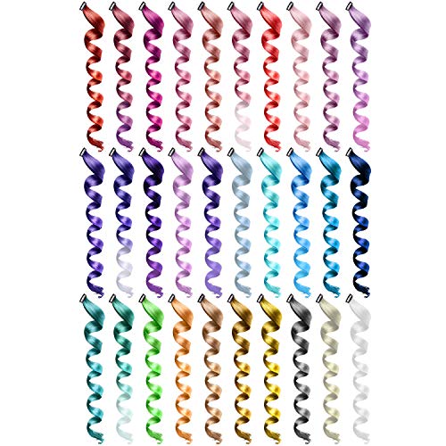 SOTOGO 30-Piece Colorful Clip-In Hair Extensions, 22-Inch Synthetic Streaks