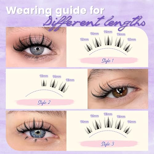 Manga Lash Clusters 10-18mm - Natural Wispy Eyelash Extensions