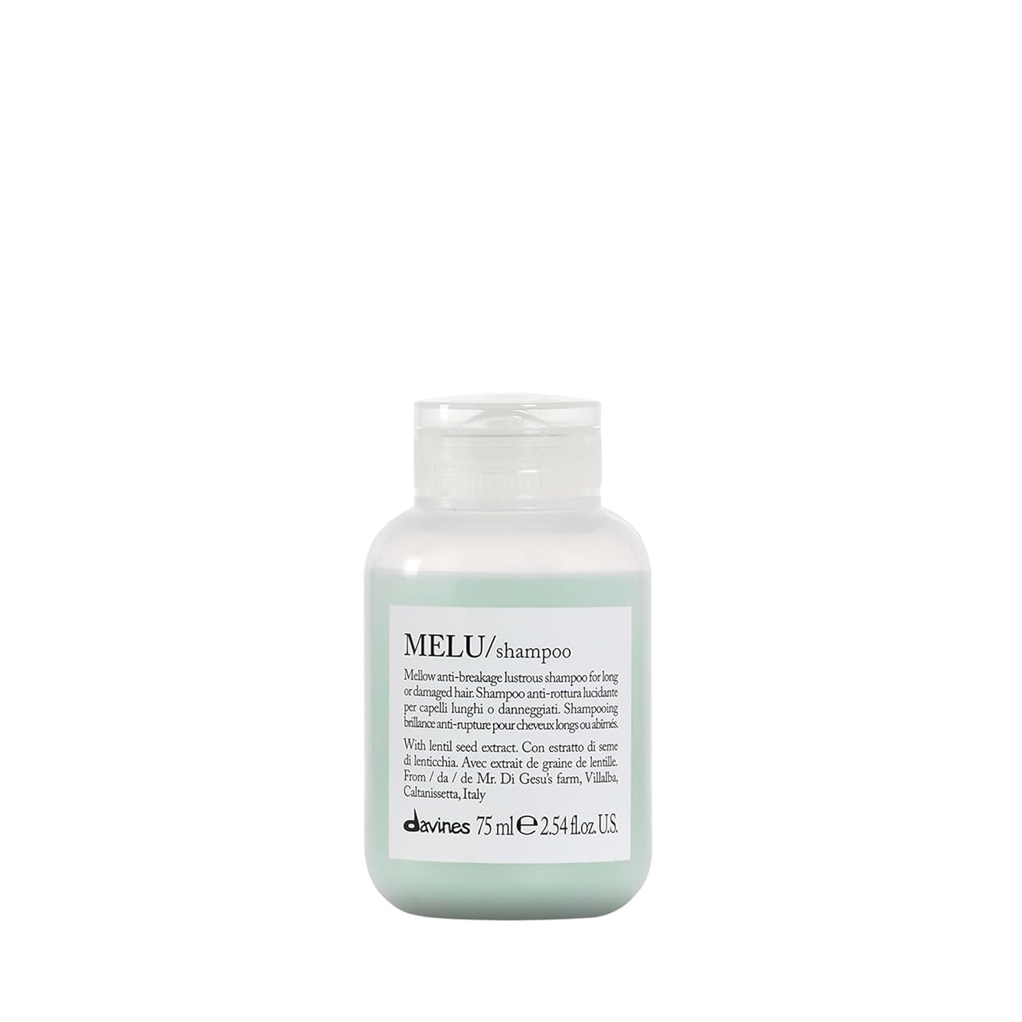 Davines MELU Shampoo - Anti-Breakage Cleanser for Long, Damaged Hair | Strengthens Strands & Adds Shine