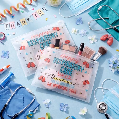 60 Pcs Respiratory Care Week Gift Makeup Bags - SilTriangle, 5.91 x 7.87 in