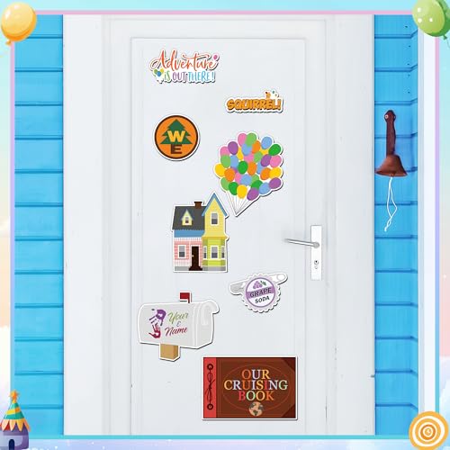8-Pack Cartoon Cruise Door Magnets - Waterproof & Writable