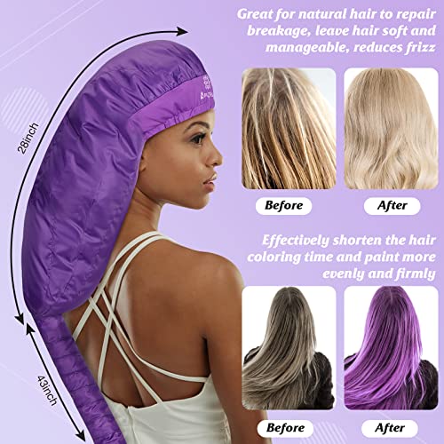 Amzpic XXXL Bonnet Hair Dryer Attachment with Heat-Protection Headband