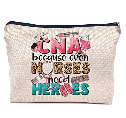 CNA Makeup Bag - Nurse Life Cosmetic Bag, 10x7.5 inches