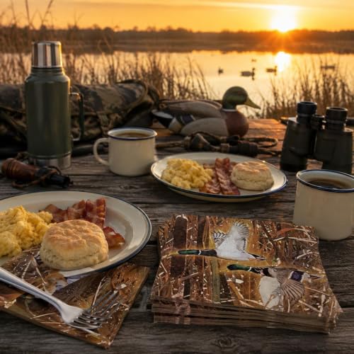 Havercamp Camo Duck Napkins - 32 Pack, 6.5 Inch Biodegradable