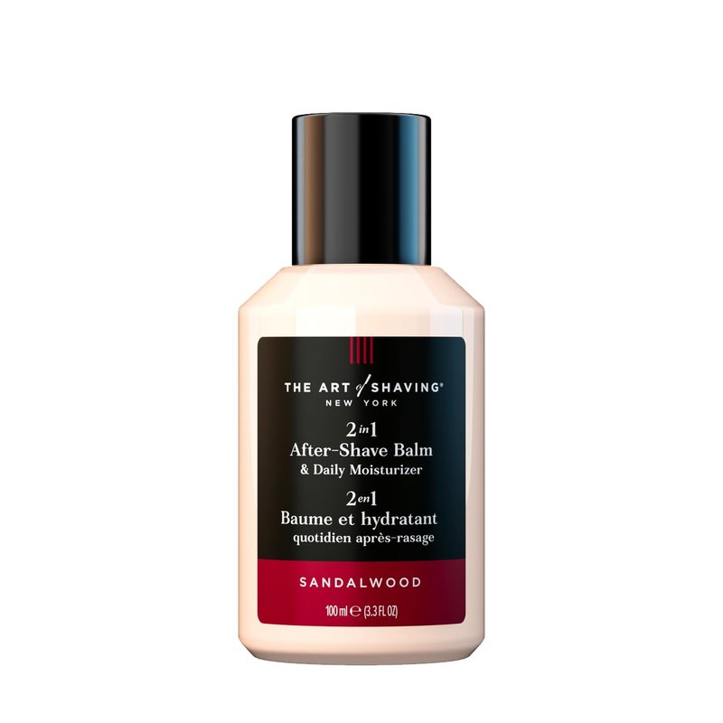 The Art of Shaving After-Shave Balm for Men - Face Moisturizer, Clinically Tested for Sensitive Skin, Sandalwood, 3.3 Fl Oz (Pack of 1)