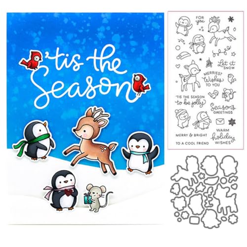 Winter Die-Cut Stamps & Metal Dies for Scrapbooking - FAWENUCY