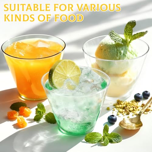 Glowserve 9 oz Clear Disposable Plastic Cocktail Cups - 50 Pack