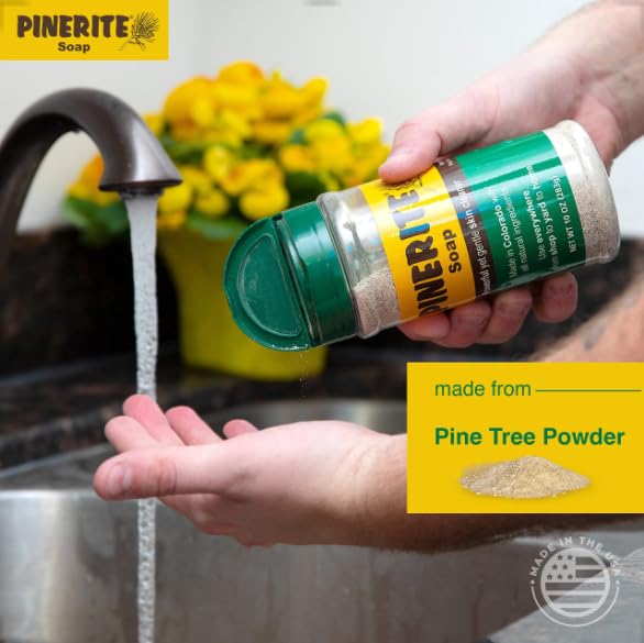 Pinerite Heavy Duty Powdered Hand Soap - Natural Pine & Borax, 10 oz