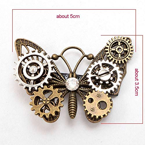 BLESSUME Vintage Steampunk Hair Clip - Punk Gothic Headwear