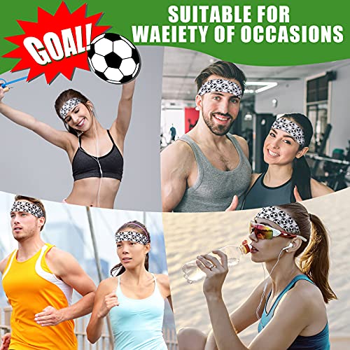 9-Piece Soccer Elastic Headbands - Non-Slip Sports Hair Accessories for Teams