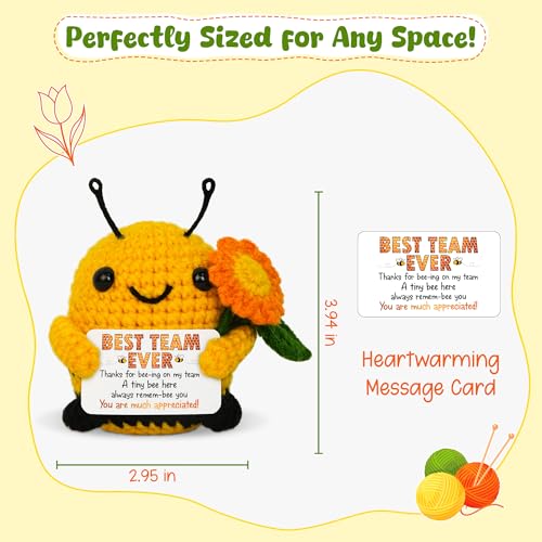 OASSIE Handmade Crochet Bee - Employee Appreciation Gift
