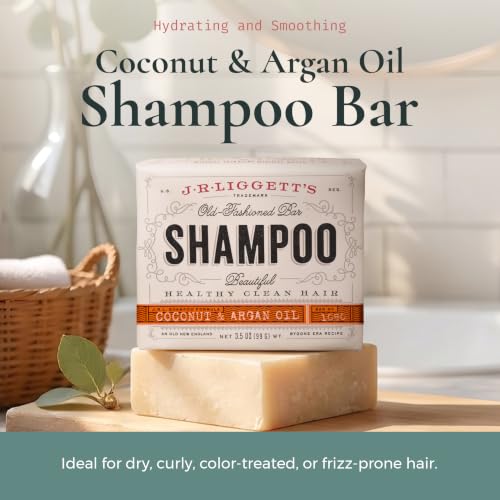 J.R.LIGGETT'S Coconut & Argan Oil Shampoo Bar 2-Pack - 3.5 oz