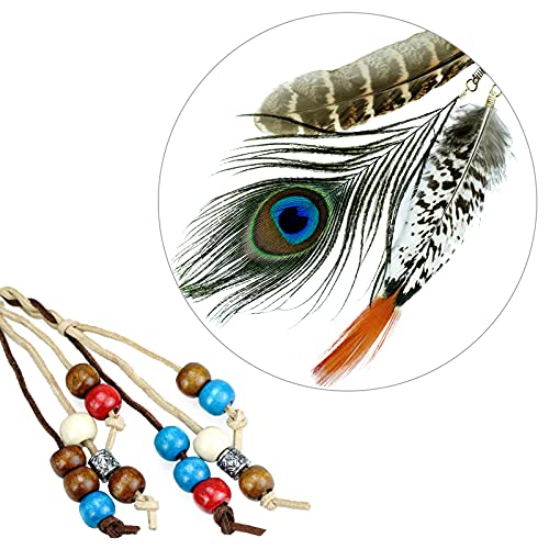 Boho Peacock Feather Headband for Festivals and Costumes