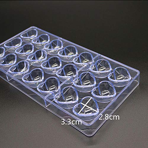 Polycarbonate Chocolate Mold for Mini Heart Shapes | Durable DIY Tool