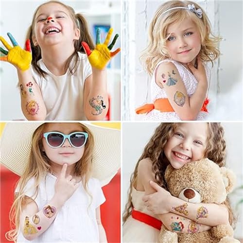40-Pack Cartoon Temporary Tattoos for Birthday Parties