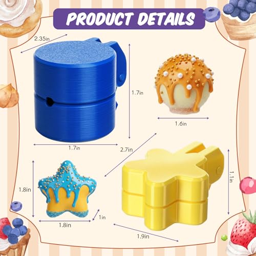 Yiyiring Cake Pop Mold Set - 2 Shapes: Round & Star for Baking
